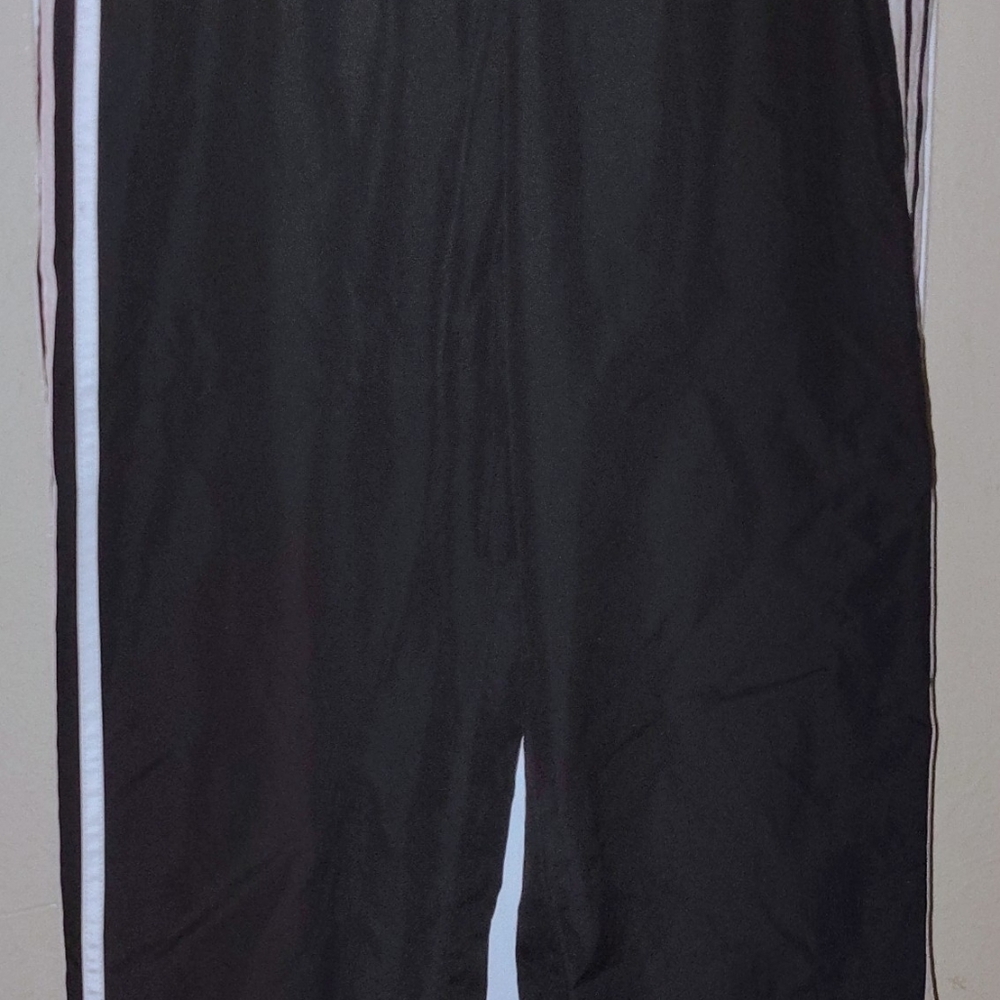 Women's Adidas Black W/3 White Stripes. Athletic Pants Size Small. Very Nice Con